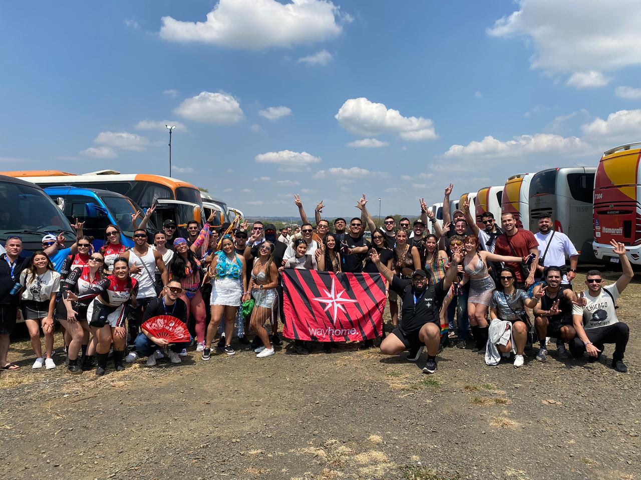 Hóspede Way Home a caminho do Tomorrowland Brasil